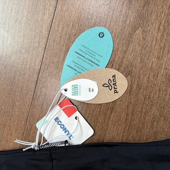 prAna Women's Medium Black Gemma Reversible Swim Bottom NWT - Picture 7 of 8